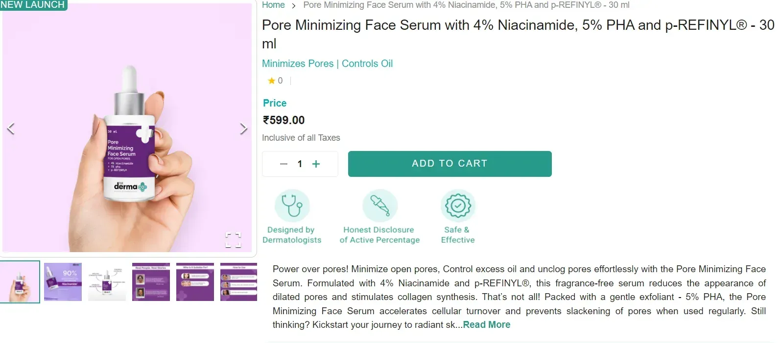 To explain with an example, skin and hair care company The Derma Co. does precisely this. In addition, the website explains...