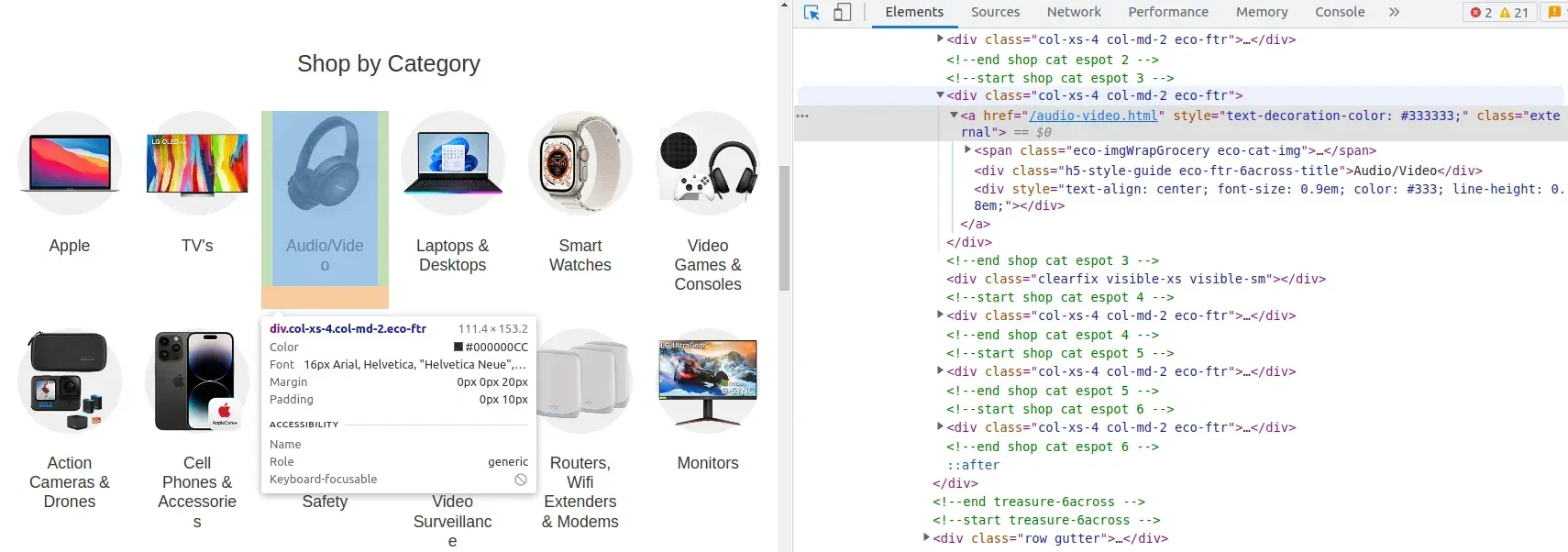 Function to click on a URL: