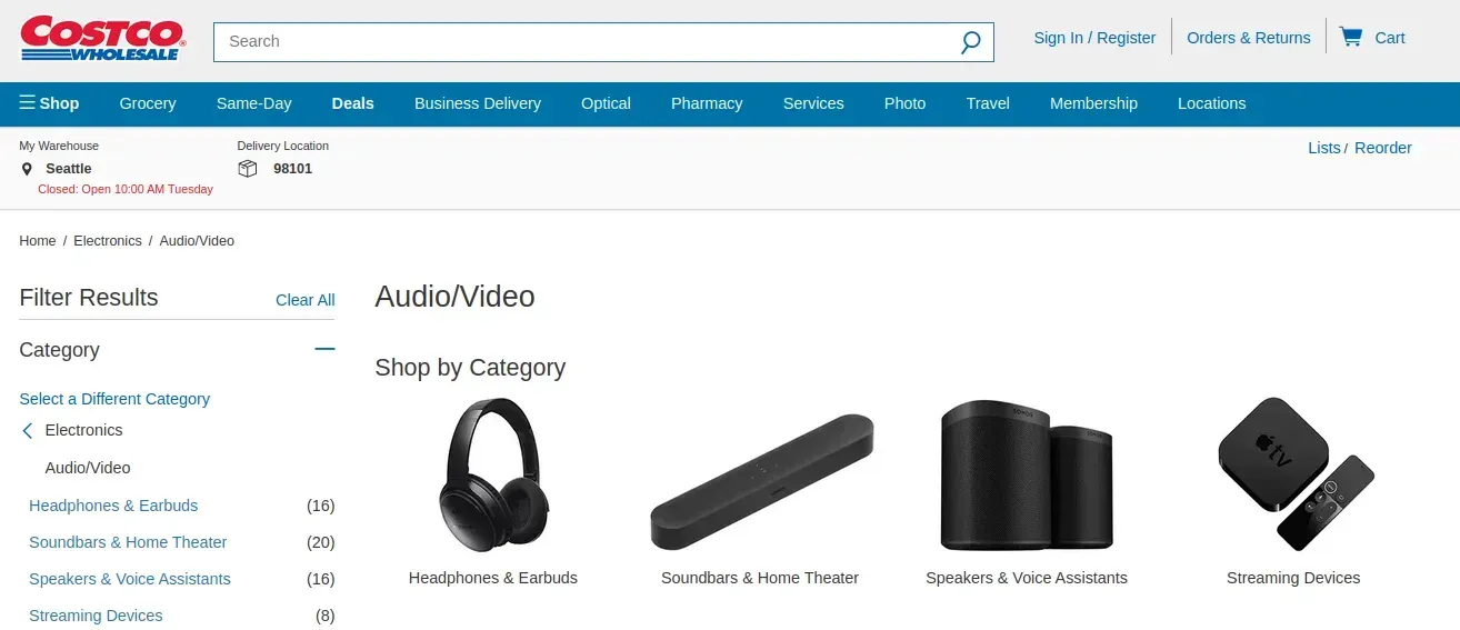 How to scrape product information from Costco using Python