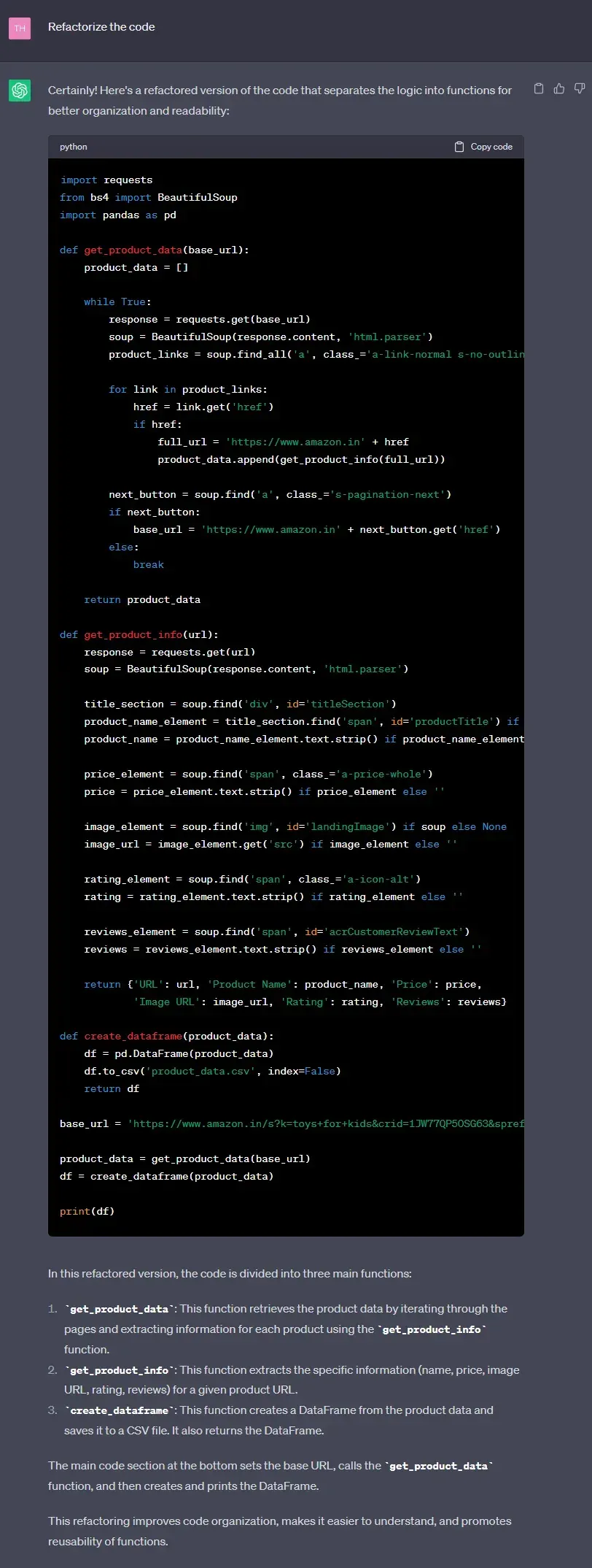 Automate Web Scraping Using ChatGPT: How to Scrape Amazon using Chatgpt