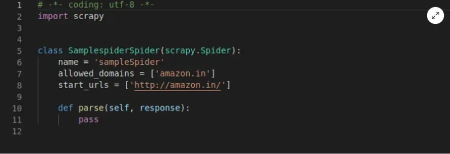 Now once we have our spider template ready and we have analyzed the pattern on the target web page, we can start writing the...