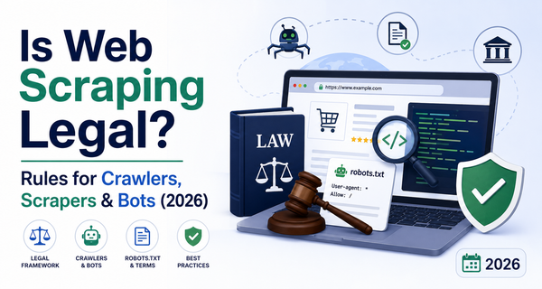 Is Web Scraping Legal? Rules for Crawlers, Scrapers & Bots (2026)