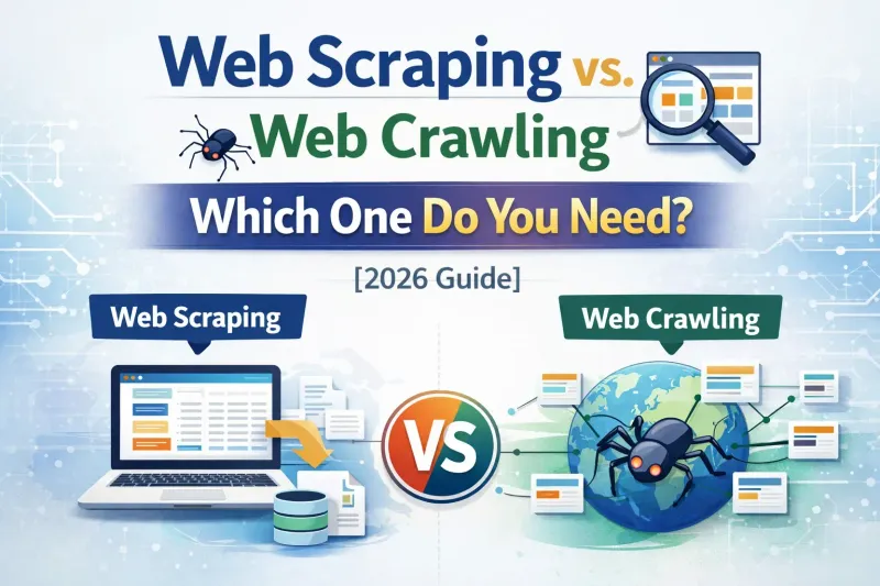 Web Scraping vs. Web Crawling: Which One Do You Need? [2026 Guide]